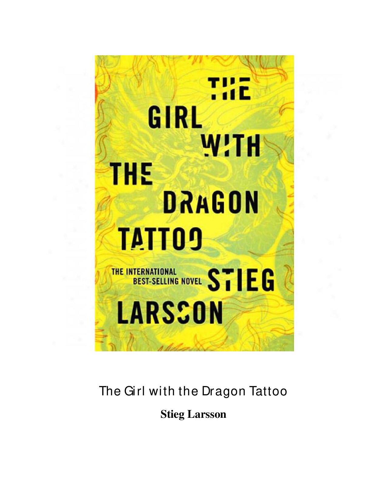 The Girl with the Dragon Tattoo