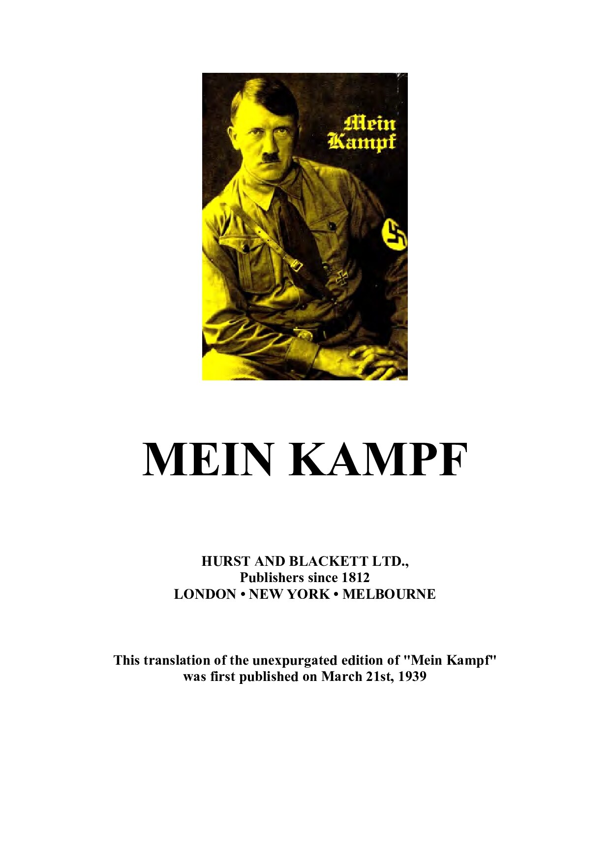 MEIN KAMPF